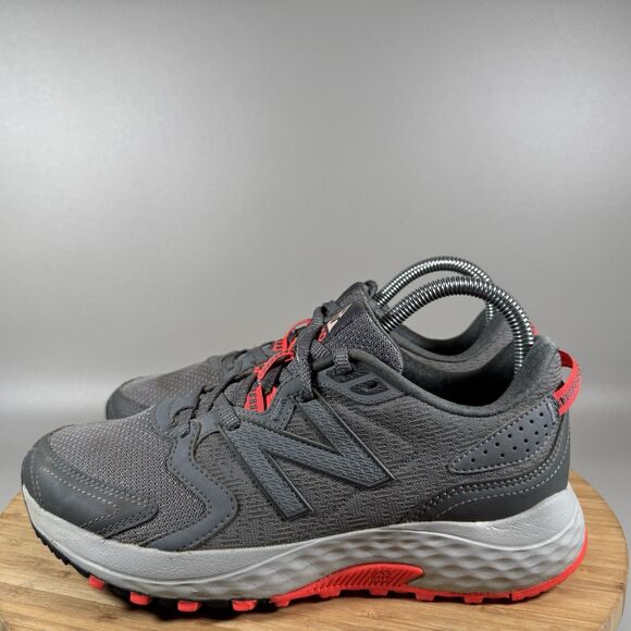 S New Balance 410 V7 Womens Trail Running Shoes Gray Pink (WT410LI7) | US Size 8 - Picture 3 of 8